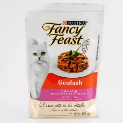 Alimento humedo gato fancy feast 85 gr goulash atun 12459949