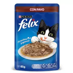 Alimento humedo gato felix 85 gr pavo salsa 12370109