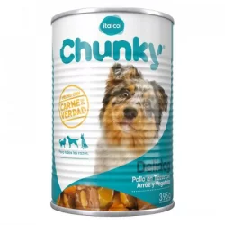 Alimento Humedo Perro Chunky 11066Al 395 Gr Carne Cachorros Adultos