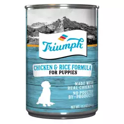 Alimento humedo perro triumph wild spirit lata cachorros pollo  y arroz 374 gr 600383 tri