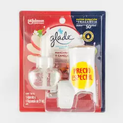 Ambientador Glade Electrico Repuesto 21 Ml Canela Manzana 34677