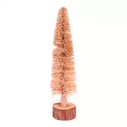 Arbol Santini Con Luz 9X40Cm Rose Gold Fibra Natural 200-2100857B