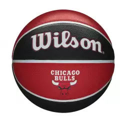 Balon Baloncesto Wilson N7 Chicago Bulls Negro Rojo Caucho