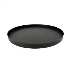 Bandeja Deco Concepts Oval 30X2X30Cm Negro Hierro 567-53183