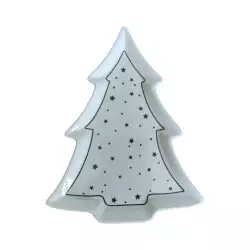 Bandeja Decorativa Expressions Arbol 18X1Cm Blanco Dolomita Gs03A