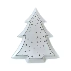 Bandeja Decorativa Expressions Arbol 25X1Cm Blanco Dolomita Gs03A