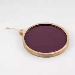 Bandeja Expressions Flora 25X2X28Cm Berenjena Madera