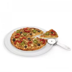 Bandeja Plasticforte 1183101 35Cm Para Pizza Blanco En Plástico