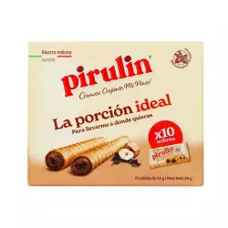 Barquillos Pirulin X240 Gr Chocolate Y Avellana