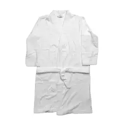 Bata De Bano Expressions Mediano Blanco 350 Gr Algodon Brmres350