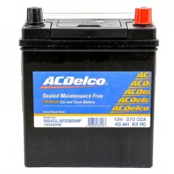Batería Para Automóvil Acdelco Ns40L-600Bsmf-Negro