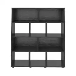 Biblioteca Bertolini 91X109X25Cm Negro Mdf 4054