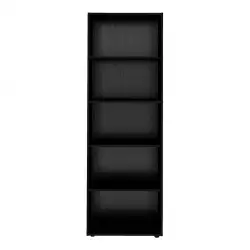 Biblioteca Bertolini Multy 60X180X30Cm Negro Mdp 4146