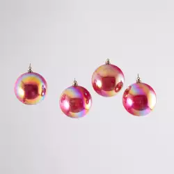 Bolas Miro Christmas 8 Cm Rojo 6 Pz Plastico 831-239-2453R