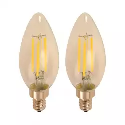 Bombillo Led Ecomax Filamento C35 E12 2 Ud 4 W 22374-1