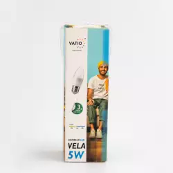 Bombillo Vatio E27 Vela Luz Fria Cm 5 W 22037