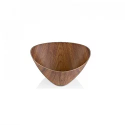 Bowl tazon evelin 400ml 30.5cm wood triangular en plastico 10114