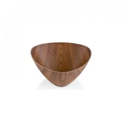 Bowl tazon evelin 900ml 35cm wood triangular en plastico 10202