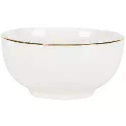Bowl tazon siaki 200ml en porcelana blanco con borde dorado q96000120
