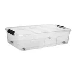 Caja Tengone Manija 65X41X17Cm Translucido 37 Lt Plastico Tg5