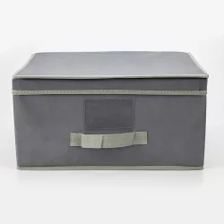 Canasta Plegable Cp8500320 Gris 39X29X19 Cm