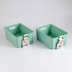 Canastas Great Plastic 30 28X66X51Cm 2 Ud