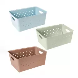 Canastas Great Plastic 35X26X26Cm Surtido Plastico 3633