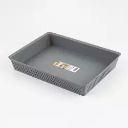 Canastilla Tatay 26X6X35Cm Gris Plastico 7013414