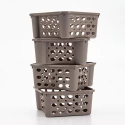 Canastillas Casar Fit 3X4 746Ml Gris Sr8
