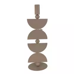 Candelabro mesa concepts Rose Blush 13x41,5x14cm beige hierro 454-