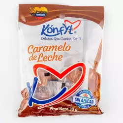 Caramelo konfyt x30gr de leche sin azucar adicionada 0277