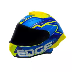 Casco Integral Edge Amarillo/Azul M Eg-30.6214.02.Ds
