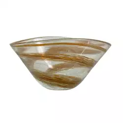 Centro Mesa Linea Concepts Sweet Mocca 22X16X22Cm Marron Vidrio