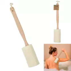 Cepillo de baño sc29361 fibra de bambú blanco