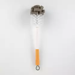 Cepillo Expressions Botella 38Cm Blanco Bambu Plastico 2321014