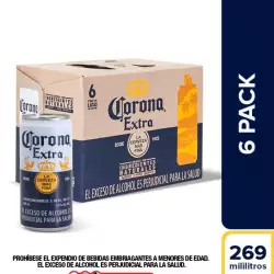 Cerveza corona c-u 17155 x269 ml lata sixpack