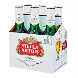 Cerveza stella artois x 330ml sixpack