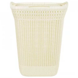 Cesta Ropa Curver Curver 57 Lt 8391 Knit Blanco 57