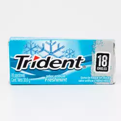 Chicle Trident Value Pack X 30.6 Gr Menta Fresca 6077