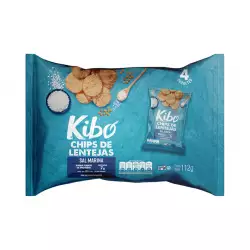 Chips de lenteja  sal marina kibo 112gr