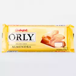 Chocolate  orly  tableta x 100 gr relleno sabor almendra 3003