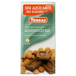 Chocolate Con Leche Y Almendras Torras X 75 G Sin Azúcares Y Sin Gluten