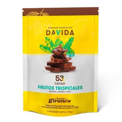 Chocolate Davida X 120 Gr En Trozos Con Frutos Amarillos 53 De Cacao 284