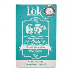 Chocolate Lok Stevia 85 Cacao 70 Gr 67292