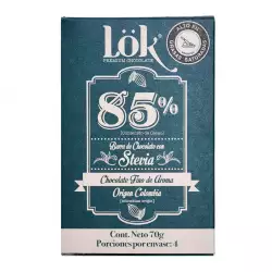 Chocolate Lok Stevia 85 Cacao 70 Gr 67537
