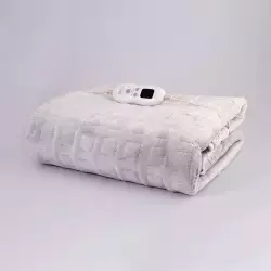 Cobija Electrica Expressions Doble 180X130Cm Gris Poliester