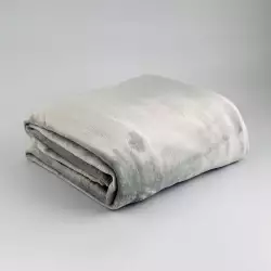 Cobija Expressions Flannel Sencillo 160X220Cm Gris Poliester