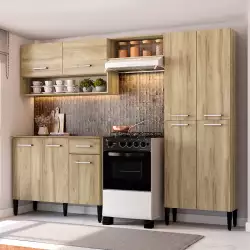 Cocina Integral Bertolini 230X182X44Cm Cafe Mdp 299900202