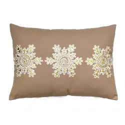 Cojin expressions copo nieve 35x50cm beige algodon ae-nh-307
