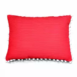 Cojin expressions unicolor 35x50cm rojo algodon ae-nh-313a